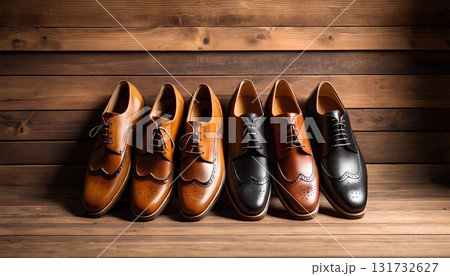 set of shoes on the floor 131732627