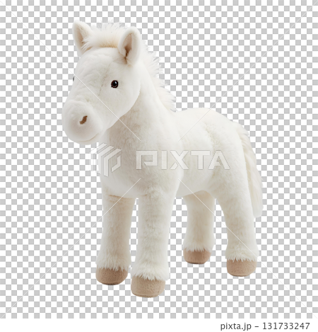 白いウマのヌイグルミ 白いウマのヌイグルミ 131733247