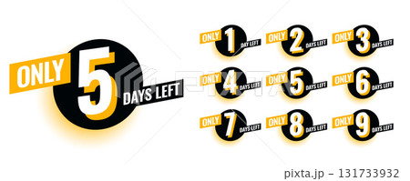 number of day left to go promo template for business or website 131733932