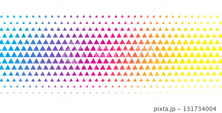 geometric style cmyk colors triangle pattern banner design 131734004