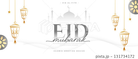 muslim religious eid mubarak greeting wallpaper in classic style muslim religious eid mubarak greeting wallpaper in classic style 131734172