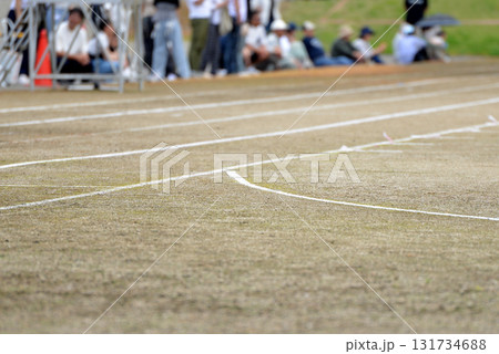 グラウンドの白線01 グラウンドの白線01 131734688