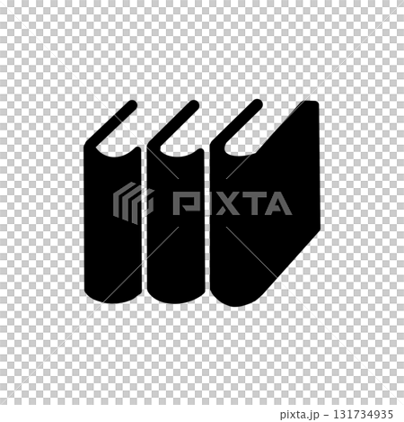 Simple book icon illustration for education, knowledge and learning Simple book icon illustration for education, knowledge and learning 131734935