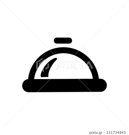ホテル・接客・サービスを象徴するベルのアイコンイラスト ホテル・接客・サービスを象徴するベルのアイコンイラスト 131734943