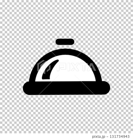 象徵飯店、招待和服務的鐘鈴圖示插圖 象徵飯店、招待和服務的鐘鈴圖示插圖 131734943