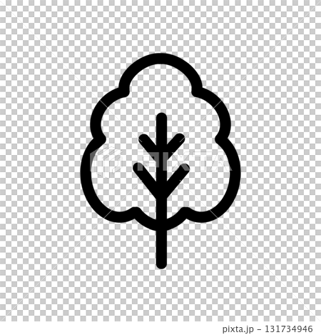 簡單的樹形圖標插圖,帶有自然、環境和生態友好的圖像 簡單的樹形圖標插圖,帶有自然、環境和生態友好的圖像 131734946