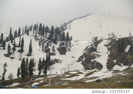 The beautiful scenery of Gulmarg, Kashmir, India, which is famous in the world for its true natural beauty. The beautiful scenery of Gulmarg, Kashmir, India, which is famous in the world for its true natural beauty. 131735137