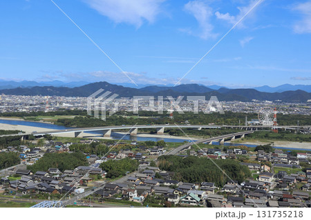 濃尾平野の風景 濃尾平野の風景 131735218