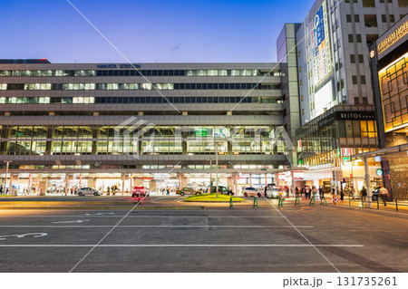 福岡　博多駅筑紫口　夕夜景 131735261