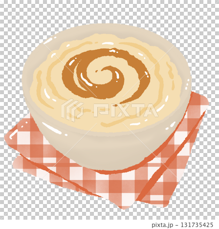 Mashed Potatoes Illustration with Gravy Swirl Cozy Comfort Food Hand Drawn Autumn Thanksgiving Dinner Dish Art Mashed Potatoes Illustration with Gravy Swirl Cozy Comfort Food Hand Drawn Autumn Thanksgiving Dinner Dish Art 131735425