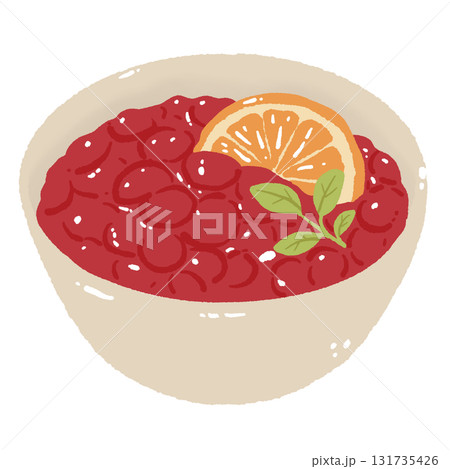 Cranberry Sauce Illustration with Orange Slice Cozy Holiday Food Hand Drawn Thanksgiving Side Dish Autumn Kitchen Art Cranberry Sauce Illustration with Orange Slice Cozy Holiday Food Hand Drawn Thanksgiving Side Dish Autumn Kitchen Art 131735426