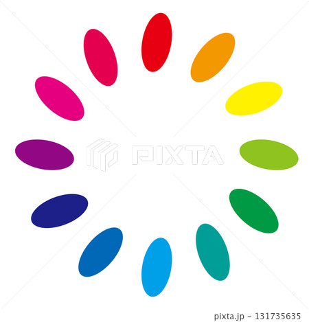 縦長の12色相環 131735635