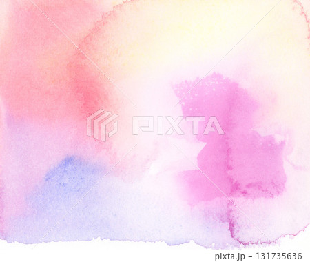 パステルカラーの水彩テクスチャ 131735636