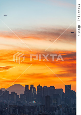 「東京都」文京シビックセンターからの眺望 (新宿方向) 「東京都」文京シビックセンターからの眺望 (新宿方向) 131736353