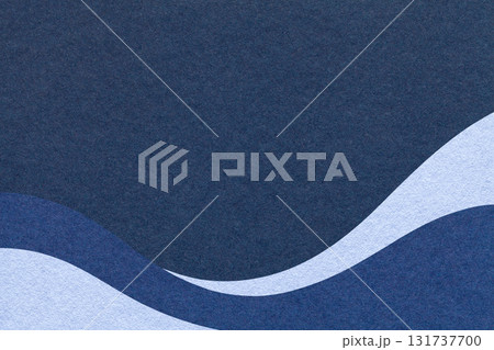 Textured navy paper background with denim and pastel blue wavy lines and waves, copy space for banner, presentation Textured navy paper background with denim and pastel blue wavy lines and waves, copy space for banner, presentation 131737700