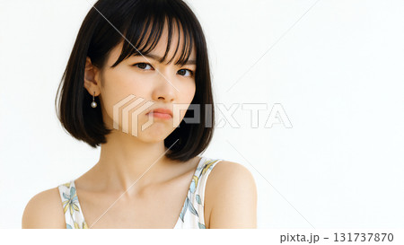 めちゃくちゃ機嫌の悪い女性 131737870