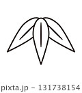 笹のイラスト（線） 131738154