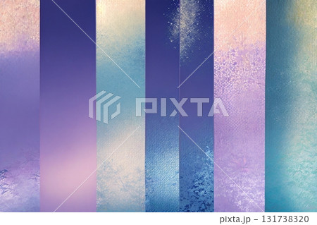 モダン和柄テクスチャ 寒色系グラデーションの壁紙デザイン 131738320