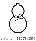 ひょうたんのイラスト（線） 131738350