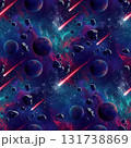 Cosmic Landscape with Planets Asteroids and Shooting Stars in the Universe 131738869
