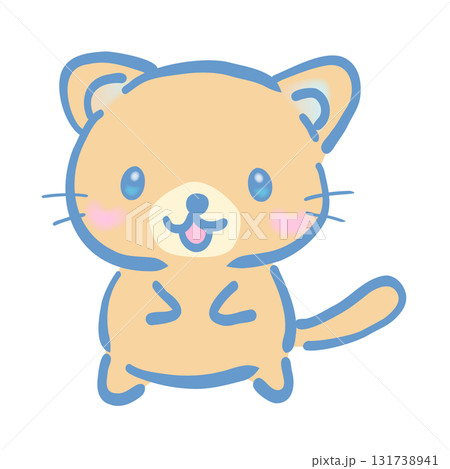 かわいい猫のキャラクターデザイン「キャラメル色の子猫」 131738941