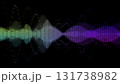 カラフルな音声波形のCG画像 131738982