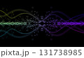 カラフルな音声波形のCG画像 131738985