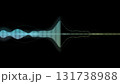 カラフルな音声波形のCG画像 131738988