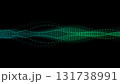 カラフルな音声波形のCG画像 131738991