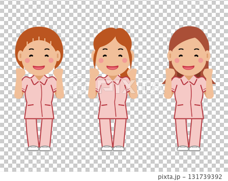 一位身穿粉紅色制服的女護士微笑著說：「我會盡力的。」 第二部分 131739392
