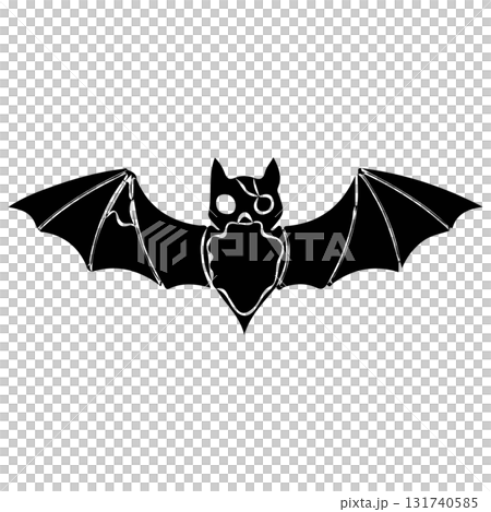 black and white ghost silhouette on wings 131740585