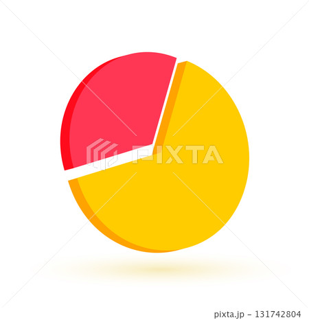 isolated and 3d round pie diagram for success report isolated and 3d round pie diagram for success report 131742804