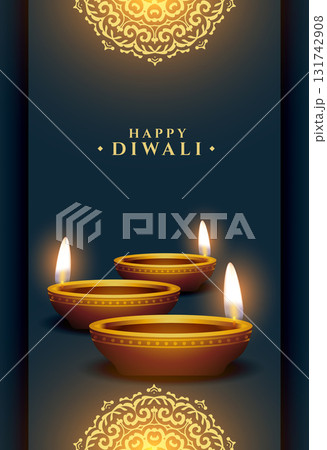 premium happy diwali festive poster for social post 131742908