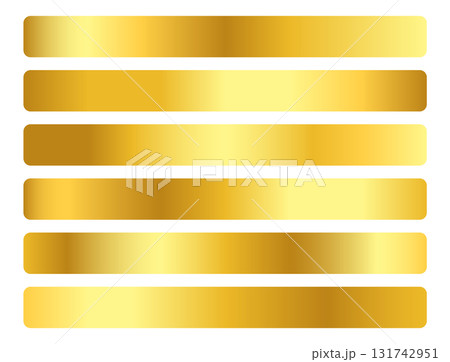 set of golden color palette kit backdrop for UI/UX app 131742951