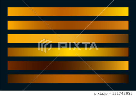 set of golden gradient palette for web presentation set of golden gradient palette for web presentation 131742953