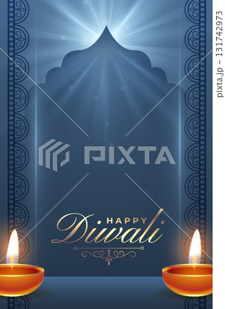 shubh deepawali wishes poster with glowing diya shubh deepawali wishes poster with glowing diya 131742973