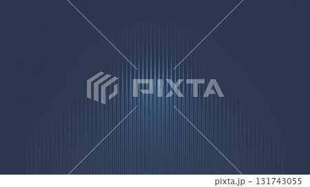 abstract soundwave symmetry with vertical lines on dark blue gradient background 131743055