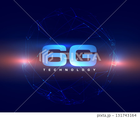 6g ultrafast cellular telecom network mesh wire background 131743164