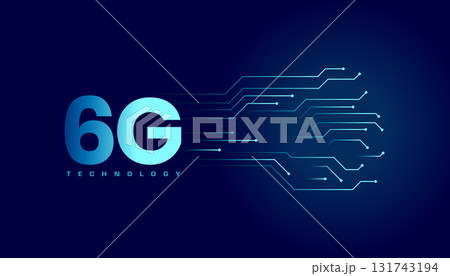 6th generation digital mobile network background with circuit lines 6th generation digital mobile network background with circuit lines 131743194