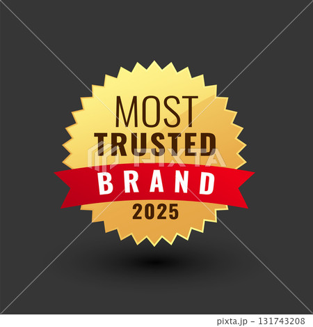 2025 top ranked most trusted brand sticker 131743208