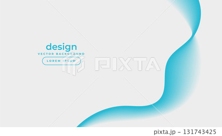 abstract and smooth wavy line background for business presentation 131743425