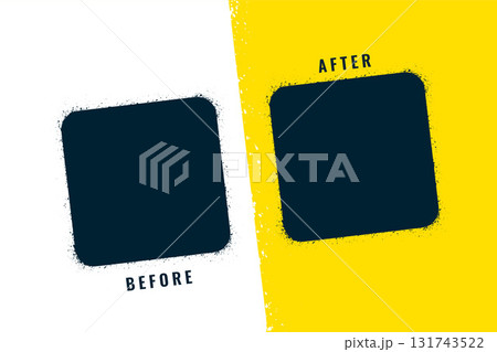 before and after photo frame template in battle concept before and after photo frame template in battle concept 131743522
