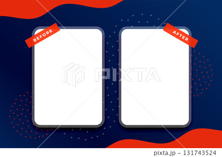 before and after transparent frame template with copy space before and after transparent frame template with copy space 131743524