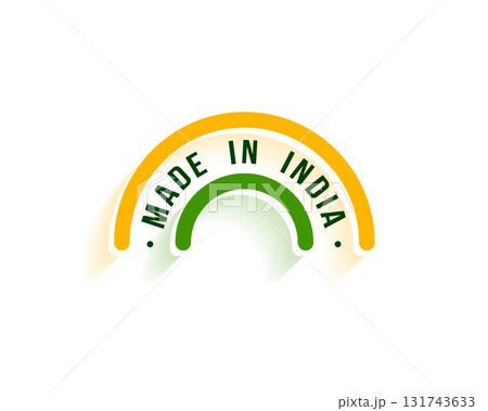creative made in india symbol background for your nation brand 131743633