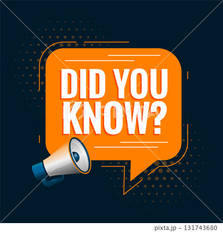 did you know megaphone background with chat bubble design did you know megaphone background with chat bubble design 131743680