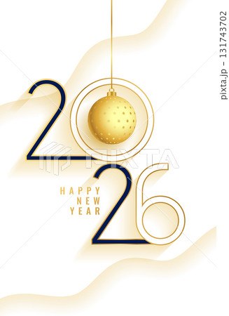 elegant 2026 new year greeting poster design elegant 2026 new year greeting poster design 131743702