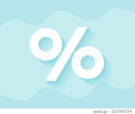 financial percentage icons background for calculating drop price 131743724