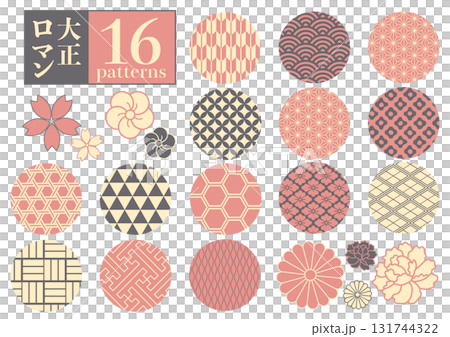 Japanese pattern set 131744322