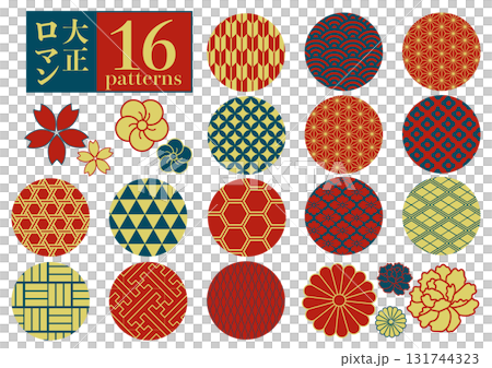 Japanese pattern set 131744323