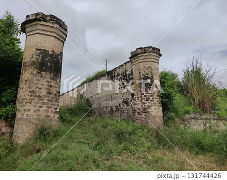 Ancient water pond built in 15th century by Gakkhar Queen Mango in Dongi Sohawa Pakistan for rural water storage Ancient water pond built in 15th century by Gakkhar Queen Mango in Dongi Sohawa Pakistan for rural water storage 131744426